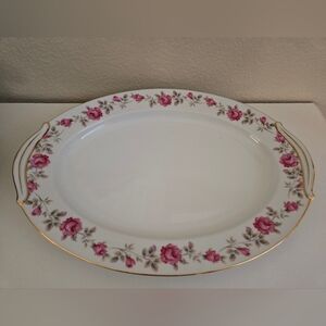 Vintage Noritake Rosewood 13" Oval Platter Japan Discontinued